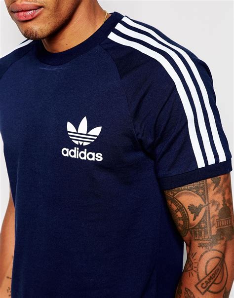 adidas shirt california herren blau|adidas Originals Men's Top's California Tee .